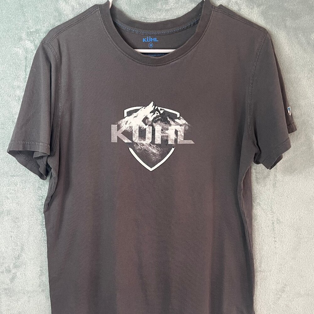KUHL Shirt Mens Medium Gray Wildfibre Hiking Outdoor Mountain Organic Cotton